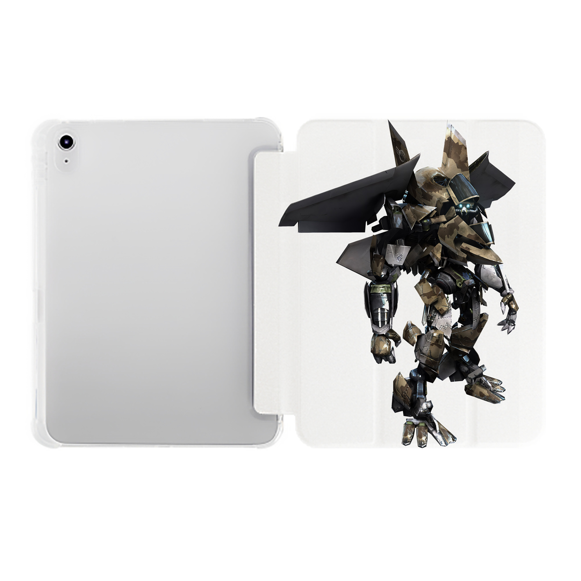 （画像用） Transformers トランスフォーマー IPad ケース ペン収納付き 三つ折りスタンド PUレザー×シリコン 対応機種9.5/10.5/10.9インチ